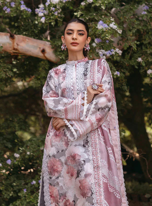 3PC Lawn Printed Shirt With Digital Printed Dupatta-1623 -fashion