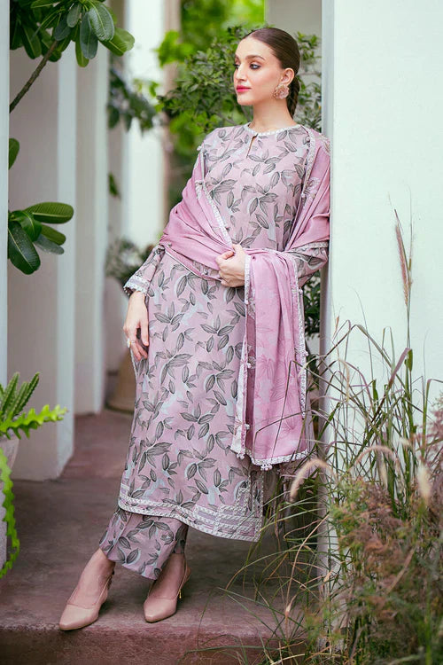3PC Lawn Printed Shirt With Digital Printed Dupatta-1608 -fashion