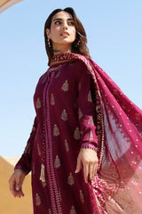 Lawn-3PC Embroidered Shirt with Digital Printed Jacquard Dupatta - 1331 -fashion