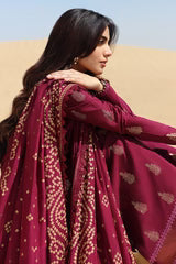 Lawn-3PC Embroidered Shirt with Digital Printed Jacquard Dupatta - 1331 -fashion