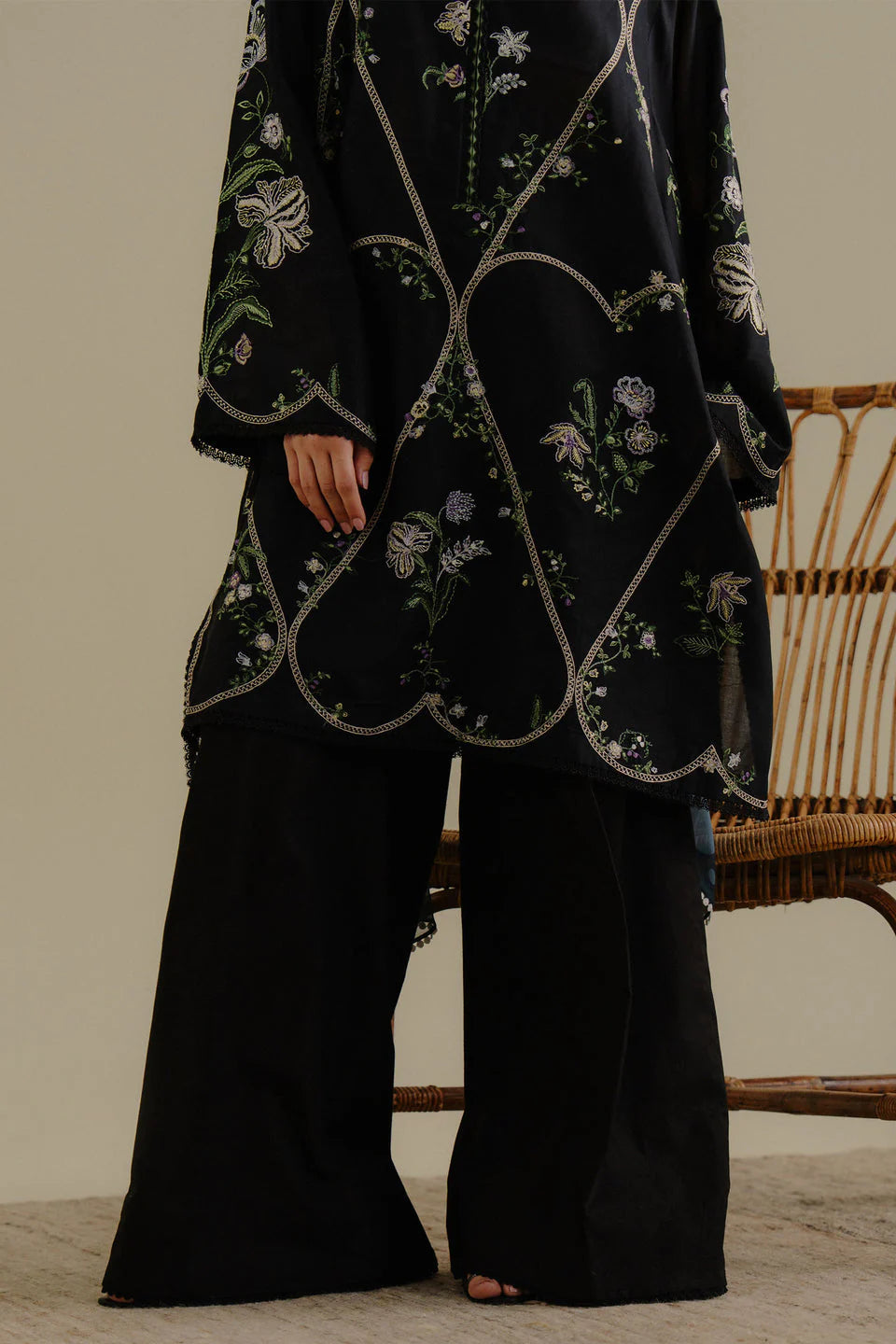 Lawn-3PC Embroidered Shirt with Digital Printed Jacquard Dupatta-1384 -fashion