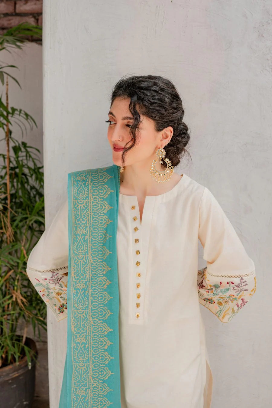 Lawn 3PC Embroidered-1029 -fashion