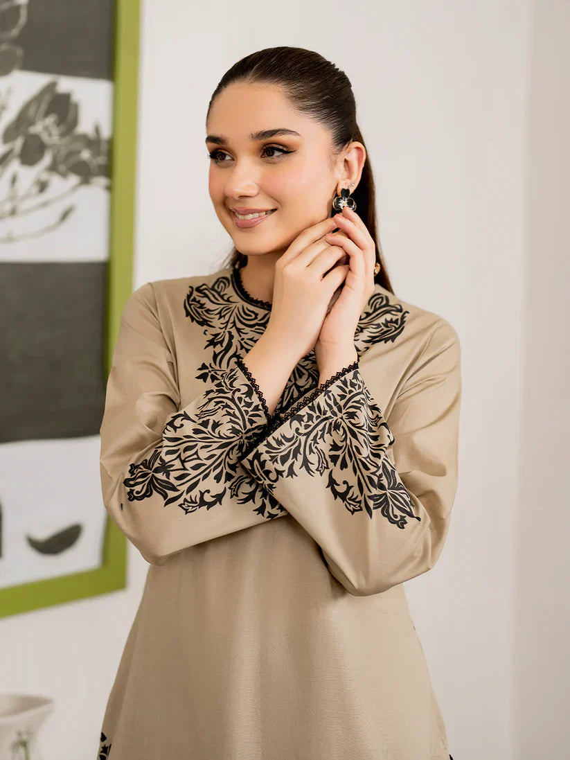 3PC Lawn Embroidered Shirt With Printed Dupatta-1150 -fashion