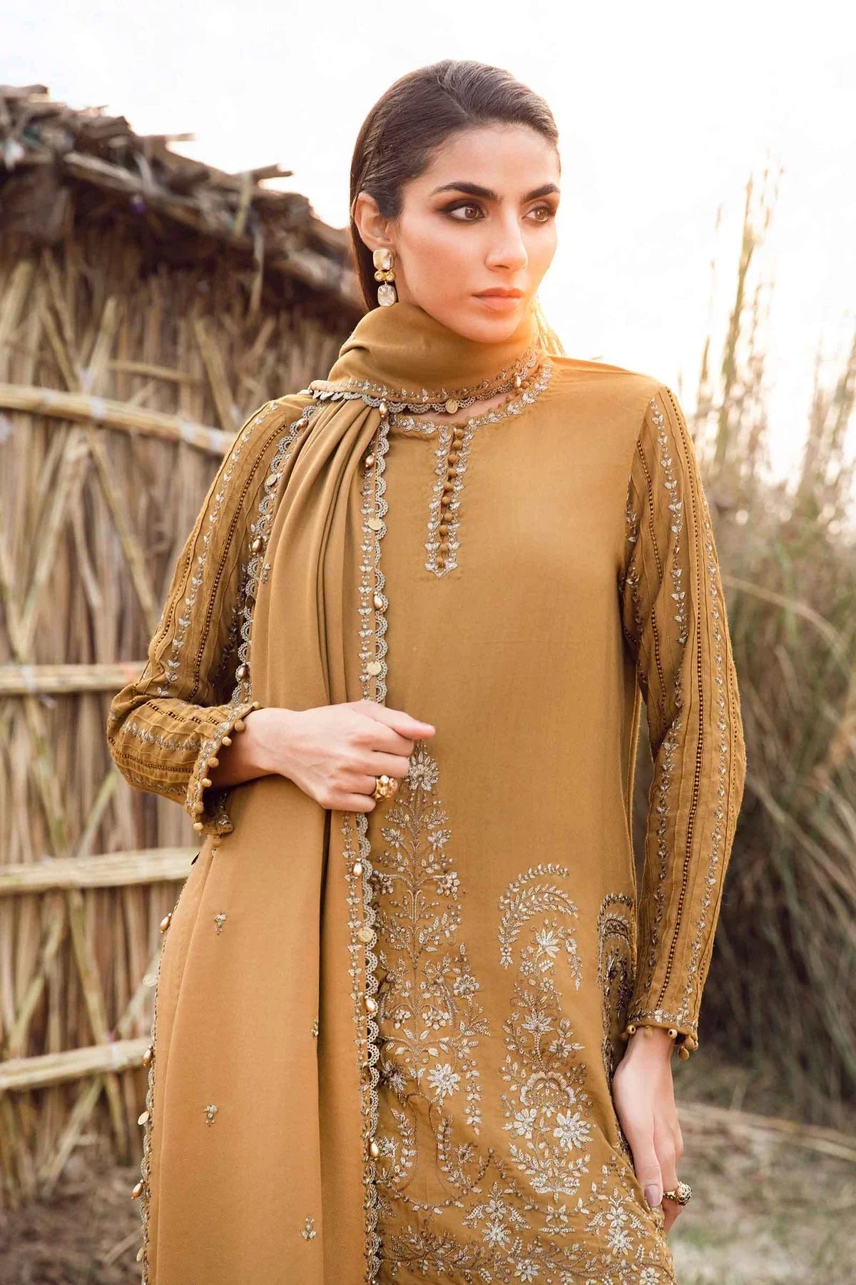 LAWN 3PC EMBROIDERED WITH EMBROIDERED DUPATTA-1076 -fashion