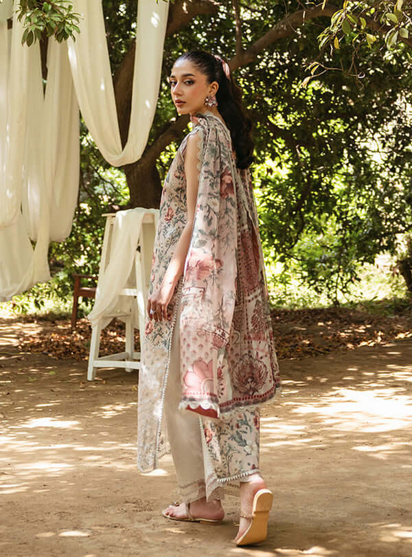 3PC Lawn Printed Shirt With Digital Printed Dupatta-1615 -fashion