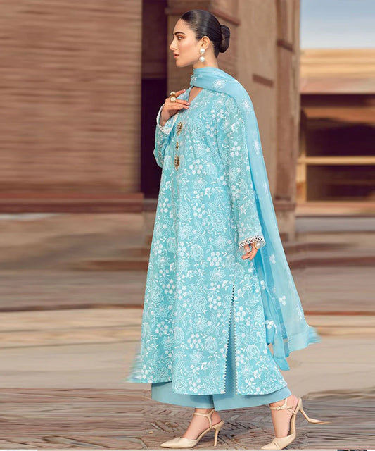 Lawn 3PC Embroidered-1125 -fashion