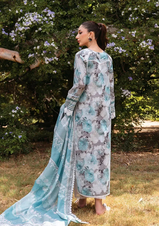 3PC Lawn Printed Shirt With Digital Printed Dupatta-1624 -fashion