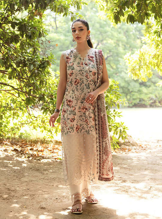 3PC Lawn Printed Shirt With Digital Printed Dupatta-1615 -fashion